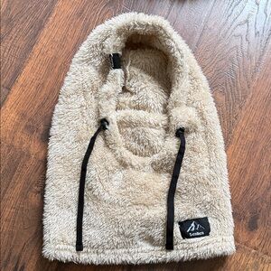 Cozy Beige Sherpa Hood